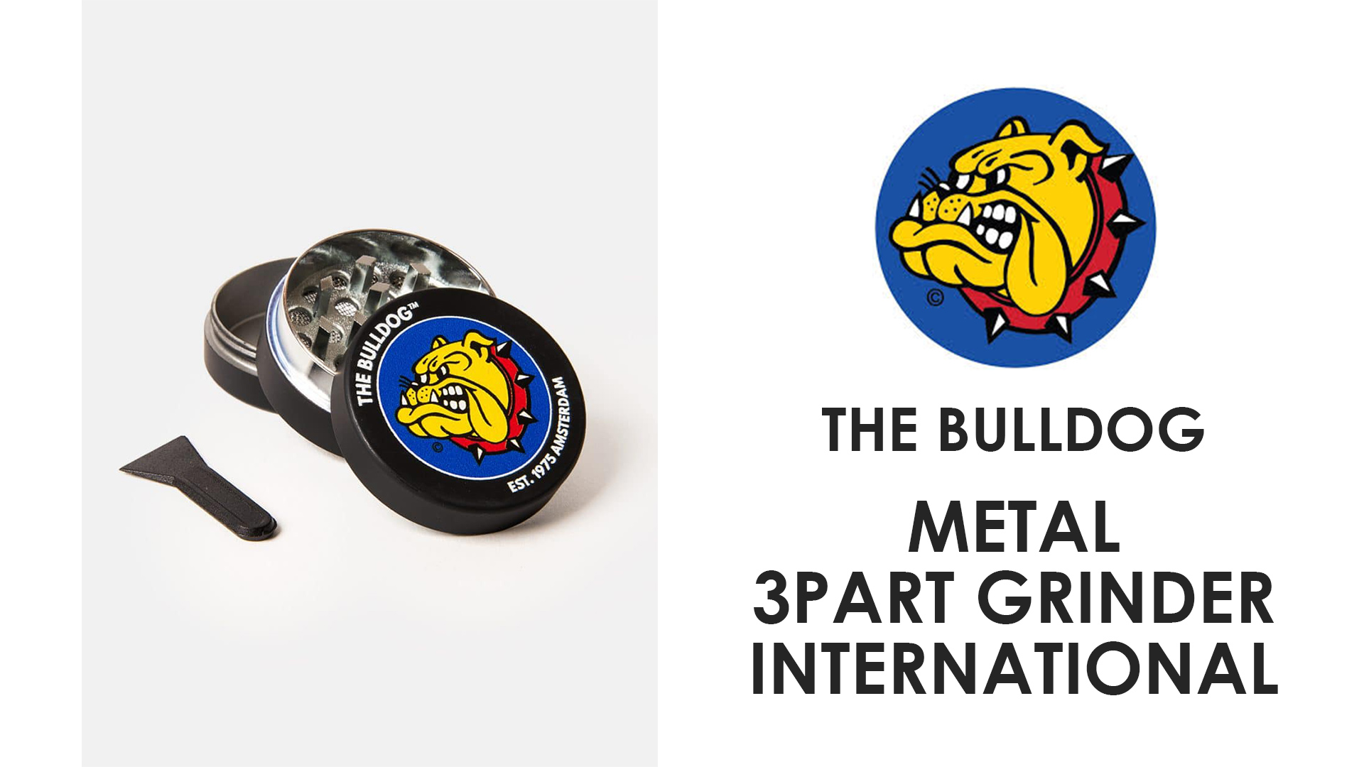 Bulldog 3パーツ ミニメタルグラインダー - headshop ZiPPY!